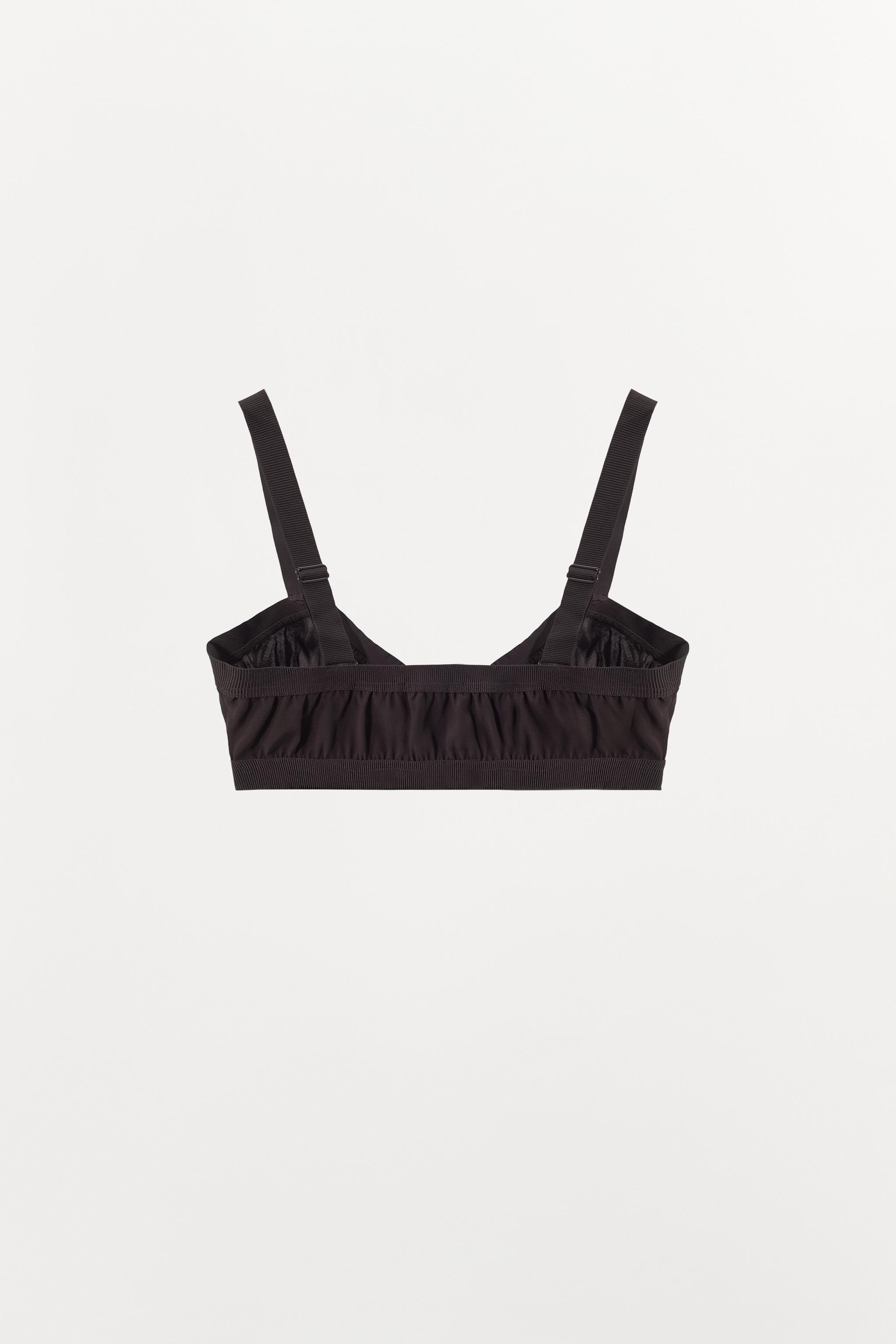 ELASTICIZED SILK BLEND BRALETTE